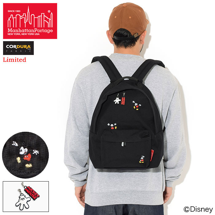 【ポイント10倍】マンハッタンポーテージ Manhattan Portage リュック ミッキーマウス コレクション ビッグアップル バックパック JR 限定 ( Mickey Mouse Collection Big Apple Backpack JR Limited MP1210JRMIC20 Bag バッグ メンズ レディース ユニセックス 男女兼用 )のサムネイル