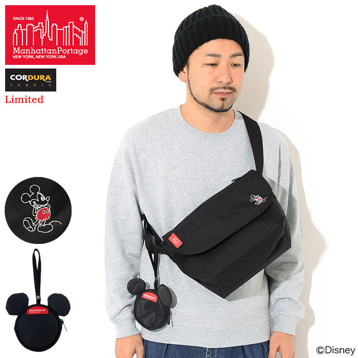 【ポイント10倍】マンハッタンポーテージ ミッキー Manhattan Portage メッセンジャーバッグ ミッキーマウス コレクション カジュアル スモール 限定 ( Mickey Mouse Collection Casual Messenger Bag Small MP1605JRMIC21 メンズ レディース ユニセックス 男女兼用 )のサムネイル