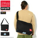 マンハッタンポーテージ Manhattan Portage ショルダーバッグ ジェレミーヴィル NYC プリント クリアビュー ブラック/レッド コラボ ( Jeremyville NYC Print Clearview Shoulder Bag Black/Red 40周年 MP1482JVNYC メンズ レディース 男女兼用 )