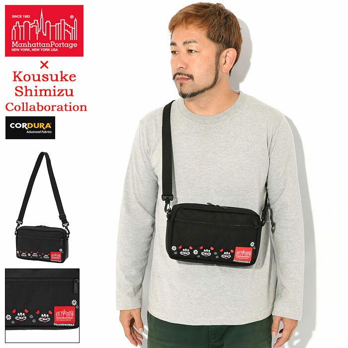 【ポイント10倍】マンハッタンポーテージ Manhattan Portage ショルダーバッグ コウスケ シミズ ジョガー コラボ ( Kousuke Shimizu Jogger Bag MP1404LKOSK メンズ レディース ユニセックス 男女兼用 )