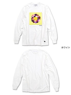 マーク ゴンザレス Mark Gonzales Tシャツ 長袖 メンズ フラワー プラワー 02(MARK GONZALES Flower 02 L/S Tee ティーシャツ T-SHIRTS ロンティー ロンt トップス マークゴンザレス マーク・ゴンザレス スケボー sk8 スケーター 男性用 MG18W-LT02)