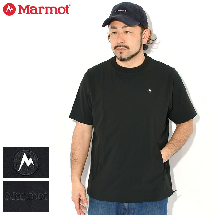 乐天商城 - マーモット Marmot カットソー 半袖 メンズ MMT ライト フォーウェイ ウーブン ( Marmot MMT Light 4Way Woven S/S Crew 撥水 ストレッチ ポケット Tシャツ ティーシャツ T-SHIRTS トップス アウトドア トレッキング 登山 MENS 男性用 MTSS26MTP016 )
