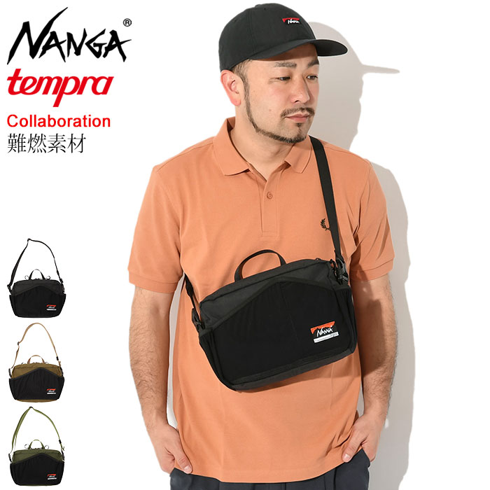 ナンガ NANGA ショルダーバッグ テンプラ サイクル ヒノック コラボ ( NANGA×tempra cycle Hinoc Shoulder Bag アウトドア レジャー キャンプ キャンプファイヤー 焚き火 難燃 メンズ レディース ユニセックス 男女兼用 NA2454-3A509 ) ice field icefield