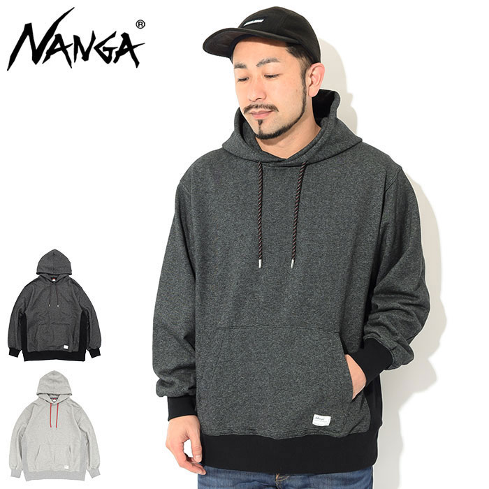 ナンガ NANGA パーカー プルオーバー メンズ エコ ハイブリッド スウェット フーディ ( NANGA ECO Hybrid Sweat Hoodie ビッグシルエッ..