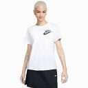 ナイキ NIKE Tシャツ 半袖 レディース ウィメンズ クラブ LBR ホワイト ( nike Womens Club LBR S/S Tee White ティーシャツ T-SHIRTS カットソー トップス レディース 女性用 FQ6604-100 ) M便 1/1 ice field icefield