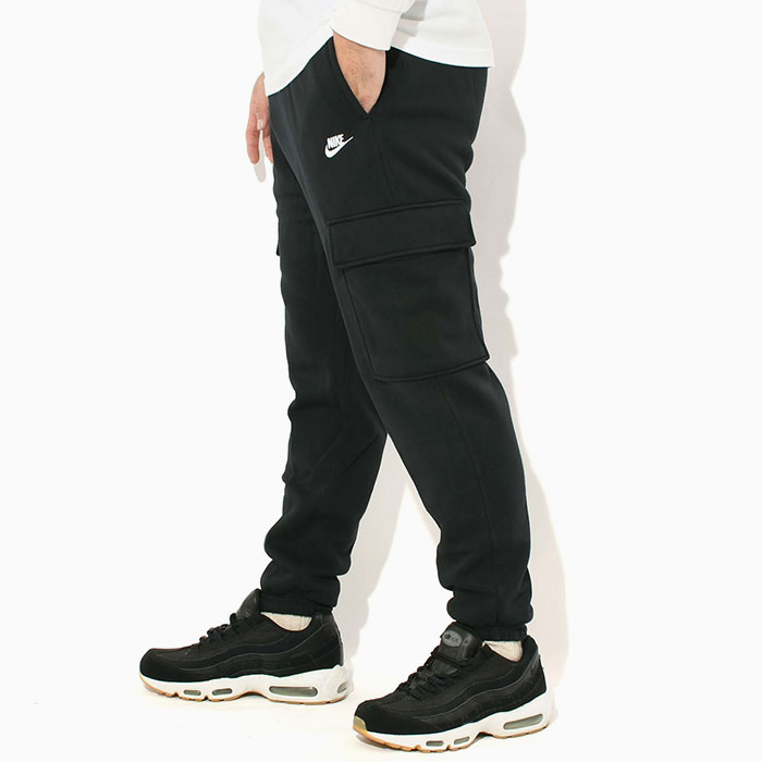 ナイキ NIKE パンツ メンズ クラブ BB カーゴ ブラック ( nike Club BB Cargo Pant Black 保温 暖かい あったか 裏起毛 カーゴパンツ スウェットパンツ スエットパンツ ボトムス メンズ・男性用 FN3806-010 ) ice field icefield