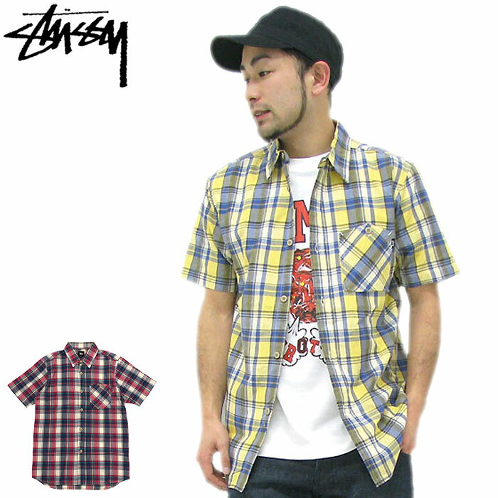 �ڥ����ȥ�å�(���ɲսꤢ��)�ۥ��ƥ塼���� STUSSY ����� Ⱦµ ��� Big Time Plaid ( stussy shirt �����å������ ��...