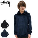 【アウトレット(不良箇所あり)】ステューシー STUSSY プルオーバー パーカー メンズ Velour ( stussy Pullover Hoodie ベロア フード フーディ メンズ トップス Pull Over Hoody Parker メンズ 男性用 114864 USAモデル 正規 品 ストゥーシー スチューシー )(4)
