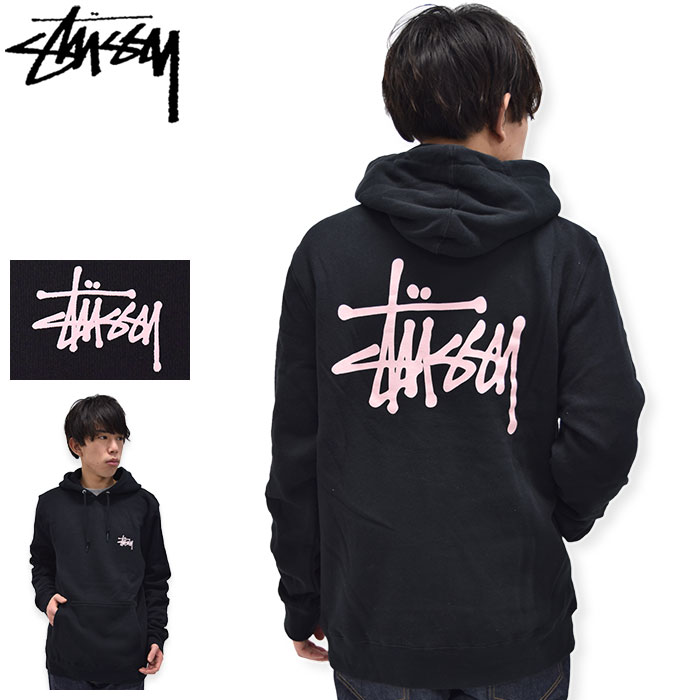 【アウトレット(不良箇所あり)】ステューシー STUSSY パーカー プルオーバー メンズ & レディース Basic Stussy ( stussy hooded sweat フード フーディ トップス Pull Over Hoody Parker ベーシック メンズ・男性用 1924003 USAモデル 正規 品 ストゥーシー スチューシー )