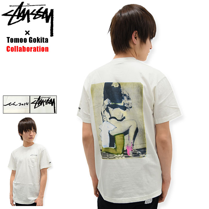 【アウトレット(不良箇所あり)】ステューシー STUSSY Tシャツ 半袖 メンズ Tomoo Gokita Tomoo Dancer Pocket コラボ ( STUSSY×Tomoo G..