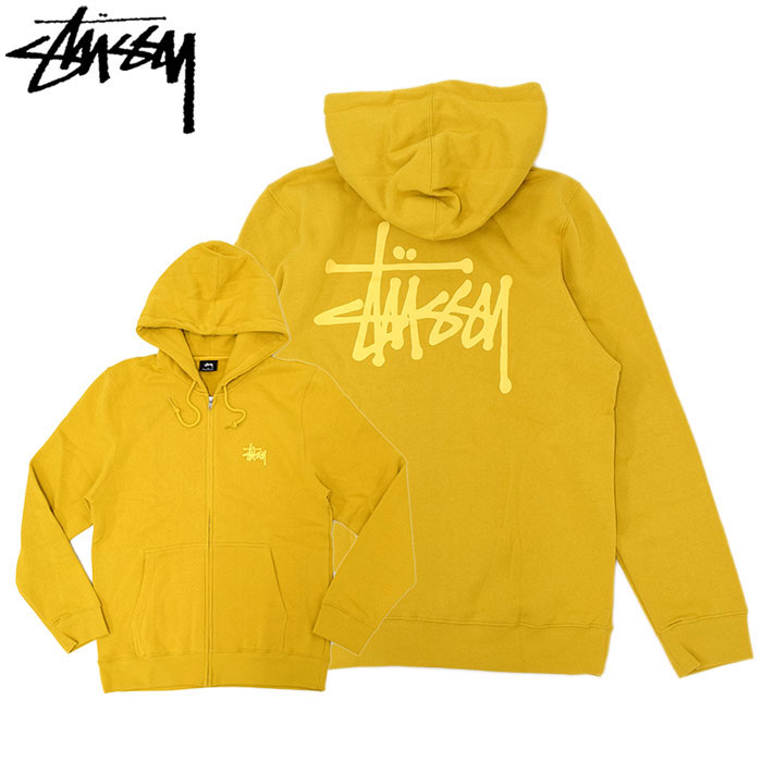 【アウトレット(不良箇所あり)】ステューシー STUSSY パーカー ジップアップ メンズ Basic Stussy ( full zip hooded sweat パーカー フード フーディ トップス Zip up フルジップ ベーシック メンズ・男性用 1973951 USAモデル 正規 品 ストゥーシー スチューシー )