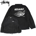 ステューシー ブルゾン メンズ 【アウトレット(不良箇所あり)】ステューシー STUSSY×Wes Humpston W.H. Wave Coaches ジャケット コラボ(stussy JKT JACKET JAKET アウター コーチ ウェス・ハンプストン Wネーム ジャンパー・ブルゾン Stussy メンズ・男性用 315011 ストゥーシー スチューシー)