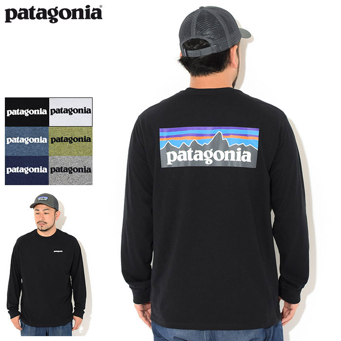 パタゴニア アウトドア トップス メンズ パタゴニア Patagonia ロンT Tシャツ 長袖 メンズ P-6 ロゴ レスポンシビリティー ( Patagonia P-6 Logo Responsibili L/S Tee ティーシャツ T-SHIRTS ロング ロンティー 長袖Tシャツ カットソー トップス アウトドア USAモデル 38518 ) ice field icefield