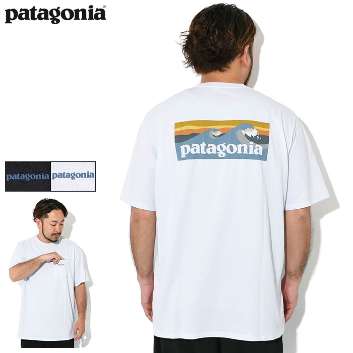 パタゴニア アウトドア トップス メンズ パタゴニア Patagonia Tシャツ 半袖 メンズ ボードショーツ ロゴ ポケット レスポンシビリティー ( Patagonia Boardshort Logo Pocket Responsibili S/S Tee ティーシャツ T-SHIRTS カットソー トップス アウトドア USAモデル 37655 )[M便 1/1]