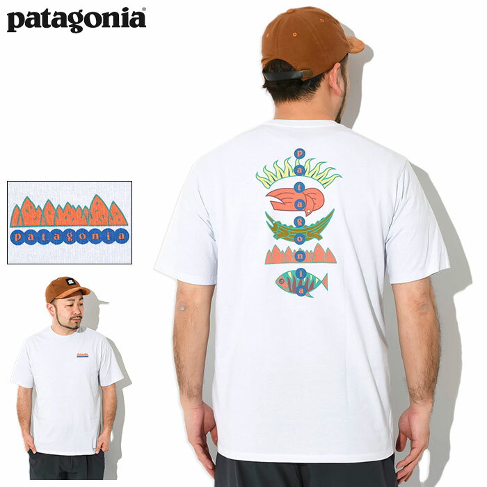 パタゴニア アウトドア トップス メンズ パタゴニア Patagonia Tシャツ 半袖 メンズ フィッツ ロイ ワイルド レスポンシビリティー ( Patagonia Fitz Roy Wild Responsibili S/S Tee ティーシャツ T-SHIRTS カットソー トップス アウトドア USAモデル 37702 )[M便 1/1]