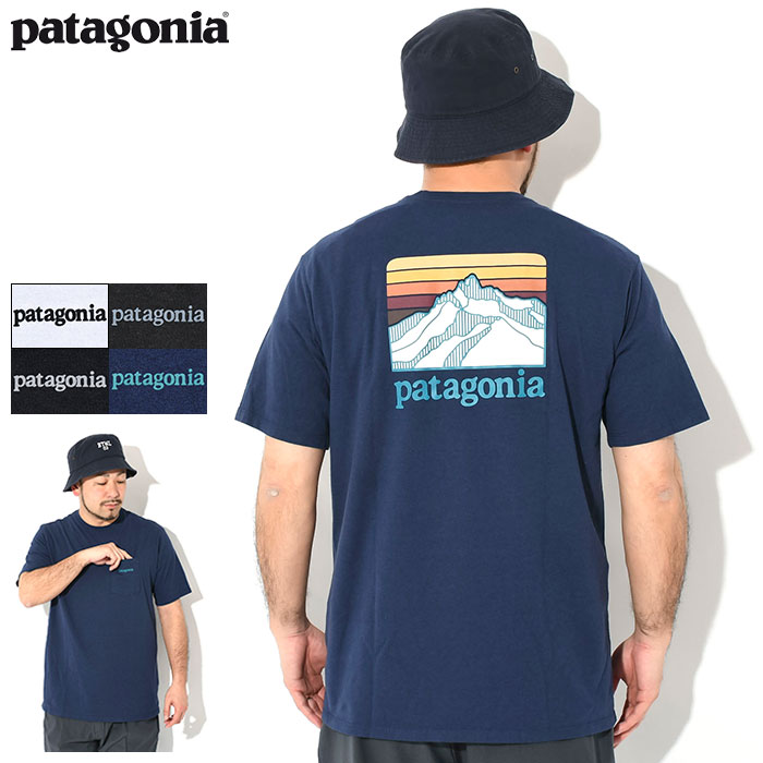 パタゴニア アウトドア トップス メンズ パタゴニア Patagonia Tシャツ 半袖 メンズ ライン ロゴ リッジ ポケット レスポンシビリティー ( Patagonia Line Logo Ridge Pocket Responsibili S/S Tee ティーシャツ T-SHIRTS カットソー トップス アウトドア USAモデル 38511 )[M便 1/1]