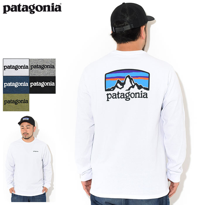 パタゴニア Patagonia ロンT Tシャツ 長袖 メンズ フィッツ ロイ ホライゾンズ レスポンシビリティー ( Patagonia Fitz Roy Horizons Responsibili L/S Tee ティーシャツ T-SHIRTS ロンティー 長袖Tシャツ カットソー トップス アウトドア USAモデル 38514 )