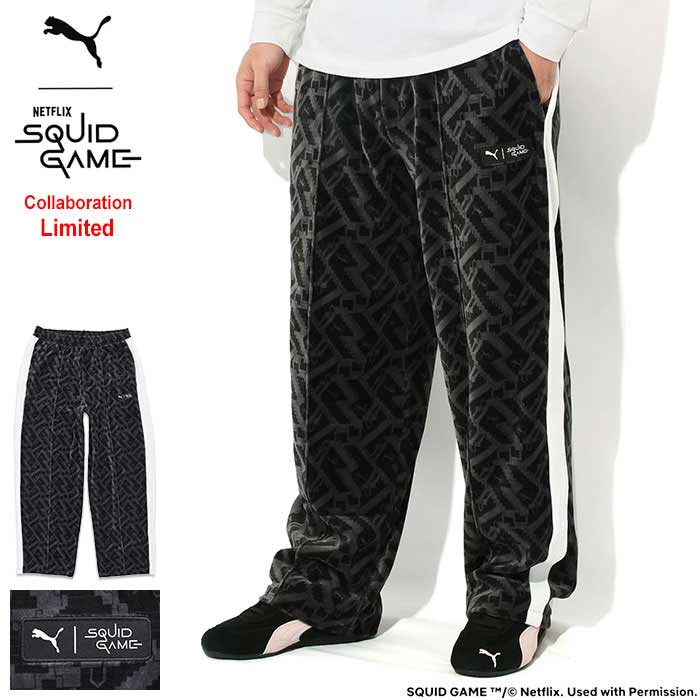 プーマ PUMA パーカー プルオーバー メンズ イカゲーム グラフィック コラボ ( PUMA×SQUID GAME Graphic Pullover Hoodie フード フーディ スウェット Pull Over Hoody Parker トップス メンズ 男性用 627427 )
