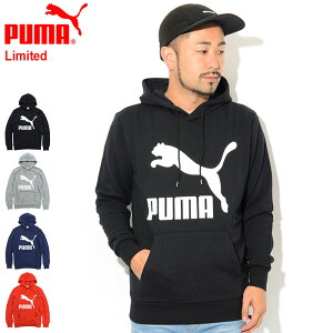 プーマ PUMA プルオーバー パーカー メンズ クラシックス ロゴ 限定 ( PUMA Classics Logo Pullover Hoodie Limited フード フーディ スウェット Pull Over Hoody Parker スウェット トップス メンズ 男性用 595907 ) ice field icefield