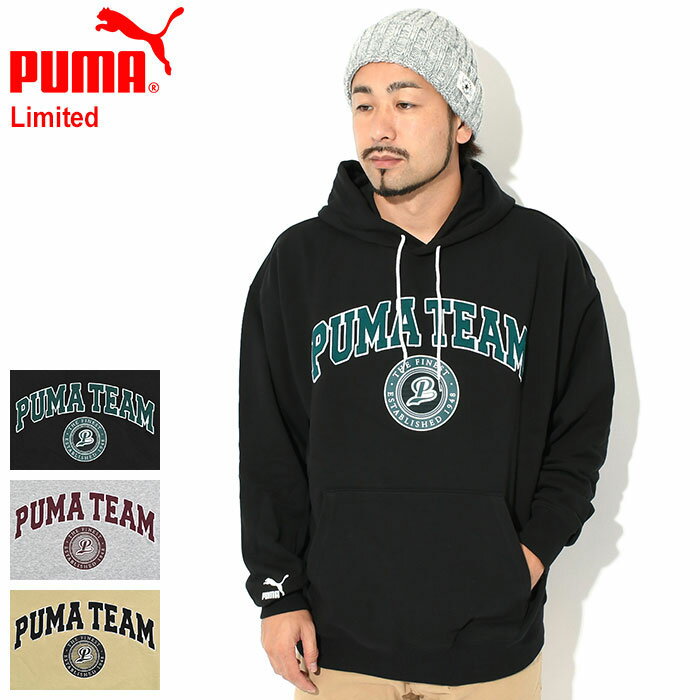 プーマ PUMA パーカー プルオーバー メンズ 22FW プーマ チーム 限定 ( PUMA 22FW Puma Team Pullover Hoodie Limited フード フーディ スウェット Pull Over Hoody Parker スウェット トップス メンズ 男性用 539170 ) ice field icefield