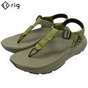 リグ rig サンダル メンズ 男性用 ムグー Khaki ( rig MGUU リカバリーサンダル リラックスサンダル フリップフロップ アウトドア SAND...