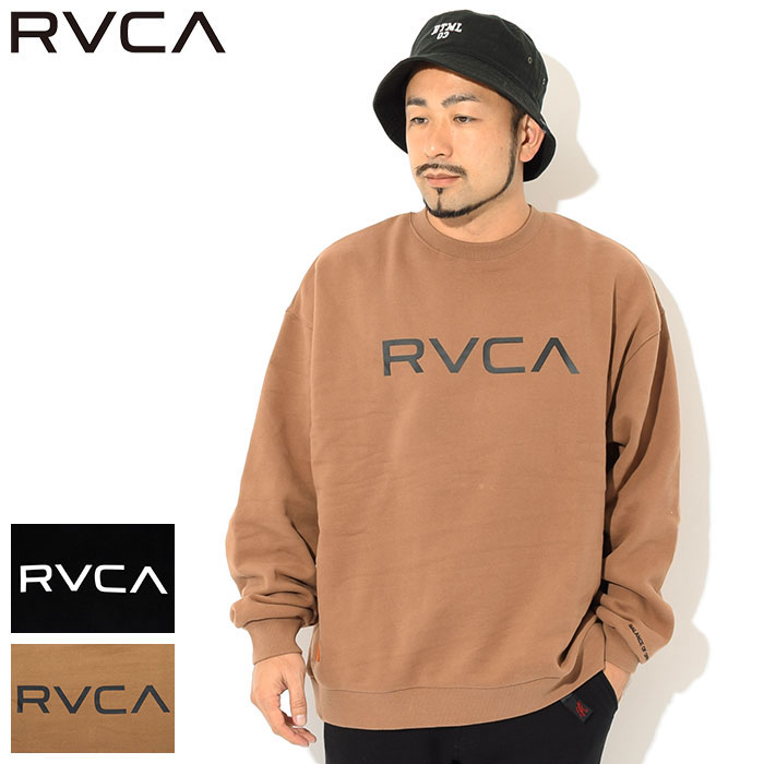 ルーカ RVCA トレーナー メンズ 21FW ビッグ ルーカ クルー スウェット ( RVCA 21FW Big RVCA Crew Sweat ビッグシルエット オーバーサイズ スエット トレナー トレイナー トップス メンズ 男性用 BB042-002 ) ice field icefield