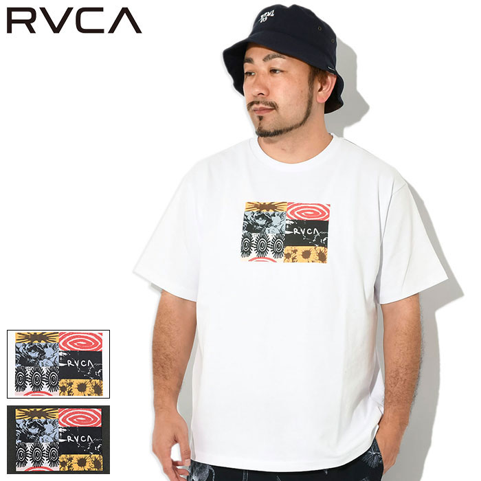 楽天ice field（アイスフィールド）ルーカ RVCA Tシャツ 半袖 メンズ パッチワーク0 （ RVCA Patchwork0 S/S Tee ビッグシルエット オーバーサイズ ティーシャツ T-SHIRTS カットソー トップス メンズ 男性用 BE04A-239 ）[M便 1/1] ice field icefield