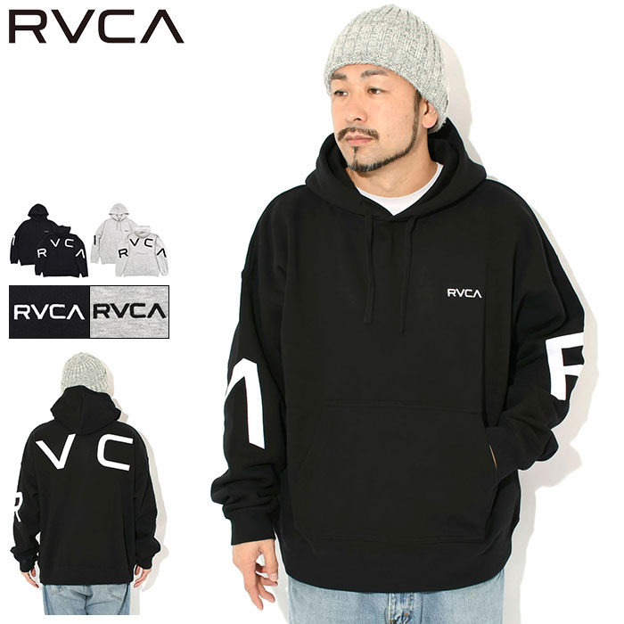 ルーカ RVCA パーカー プルオーバー メンズ バック サイド アーチ ルーカ ( RVCA Back Side Arch RVCA Pullover Hoodie ビッグシルエット オーバーサイズ フード フーディ スウェット Pull Over Hoody Parker トップス メンズ 男性用 BF042015 )