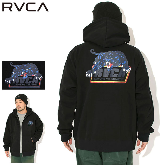 乐天商城 - ルーカ RVCA パーカー ジップアップ メンズ ペンステーション ( RVCA Penstation Full Zip Hoodie 保温 暖かい あったか 裏起毛 ビッグシルエット オーバーサイズ フード フーディー ジップパーカー フルジップ スウェット Zip up Hoody Parker BF042022 )