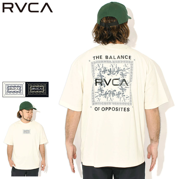 Rakuten - ルーカ RVCA Tシャツ 半袖 メンズ エキゾチック ボックス ( RVCA Exotic Box S/S Tee 接触冷感 速乾 UVカット ビッグシルエット オーバーサイズ ティーシャツ T-SHIRTS カットソー トップス メンズ 男性用 BG04A204 )[M便 1/1] ice field icefield