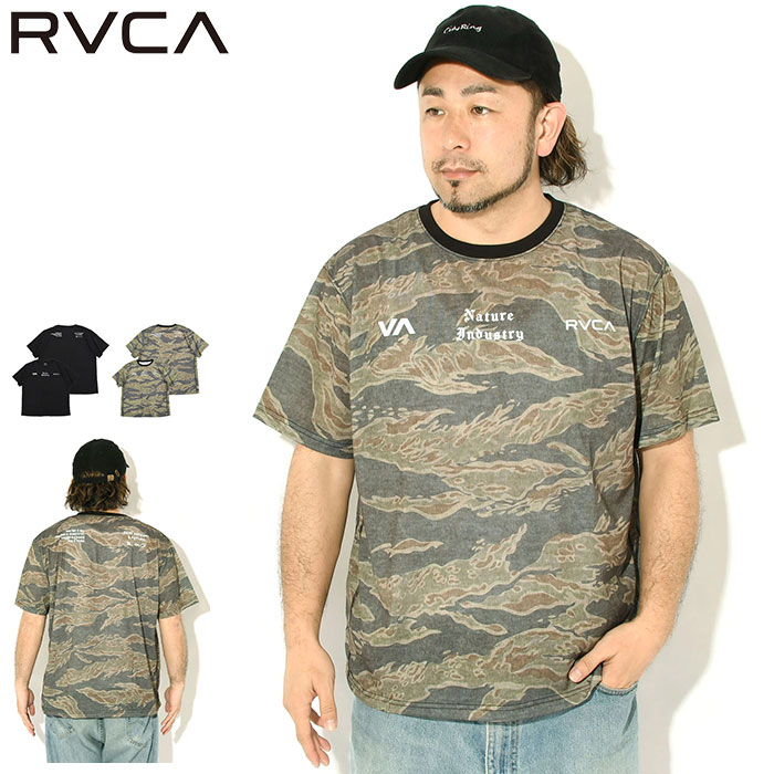 Rakuten - ルーカ RVCA Tシャツ 半袖 メンズ ネイチャー アンド インダストリー ベント ( RVCA Nature And Industry Vent S/S Tee 速乾 ティーシャツ T-SHIRTS カットソー トップス メンズ 男性用 BG04A219 )[M便 1/1] ice field icefield