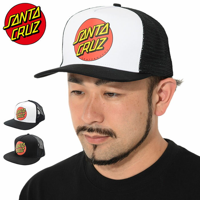 サンタクルーズ SANTA CRUZ キャップ メンズ クラシック ドット トラッカーキャップ ( SANTA CRUZ Classic Dot Trucker Cap スナップバック メッシュキャップ 帽子 メンズ 男性用 44441158 )