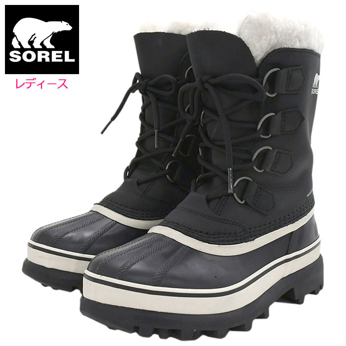 ソレル スノーブーツ レディース ソレル SOREL スノーブーツ レディース 女性用 カリブー WP Black/Stone ウィメンズ ( Sorel CARIBOU WP WOMENS 防水 Boot Boots 2023FW スノー・ブーツ ウィンター・ブーツ 靴・ブーツ soreru Ladys ウーマンズ ブラック 黒 NL1005-011 )