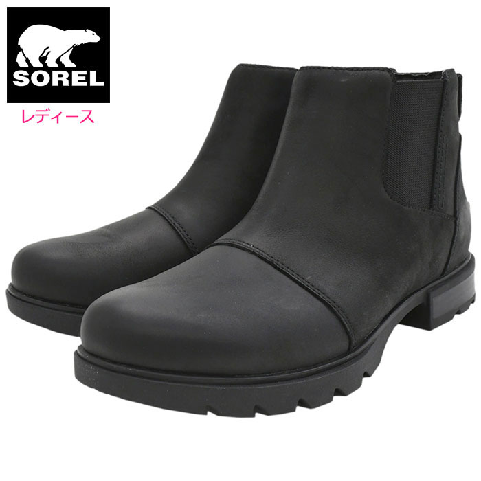 ソレル SOREL スノーブーツ レディース 女性用 エミリー 3 チェルシー WP Black/Black ウィメンズ ( SOREL EMELIE III CHELSEA WP WOMENS サイドゴアブーツ 防水 Boot 2023FW スノー ブーツ ウィンター ブーツ 靴 ブーツ soreru NL5018-010 )