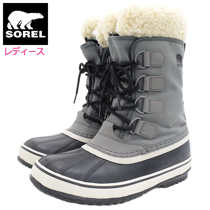 ソレル スノーブーツ レディース ソレル SOREL スノーブーツ レディース 女性用 ウィンターカーニバル WP Quarry/Black ウィメンズ ( Sorel WINTER CARNIVAL WP WOMENS 防水 Boot Boots 2023FW スノー・ブーツ ウィンター・ブーツ 靴・ブーツ Ladys ウーマンズ グレー 灰 NL3483-052 )