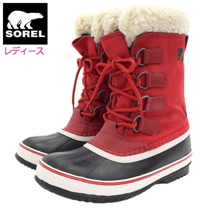 ソレル SOREL スノーブーツ レディース 女性用 ウィンターカーニバル Mountain Red ウィメンズ ( Sorel WINTER CARNIVAL WOMENS 防水 Boot Boots スノー・ブーツ ウィンター・ブーツ 靴・ブーツ soreru Ladys ウーマンズ レッド 赤 NL3483-613 )