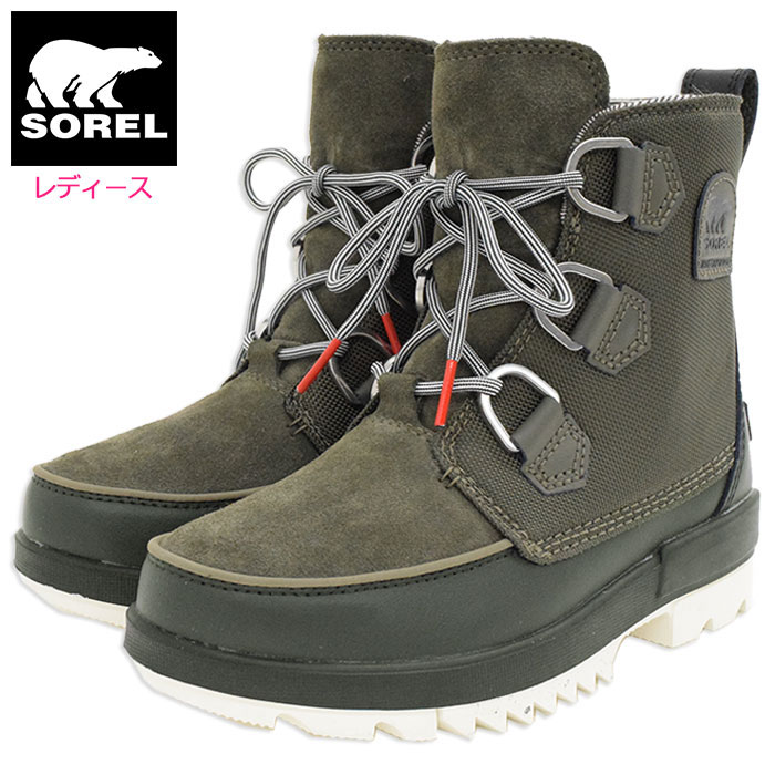 ソレル SOREL スノーブーツ レディース 女性用 ティボリ 4 WP Alpine Tundra/Dark Moss ウィメンズ ( Sorel TIVOLI IV WP WOMENS 防水 Boot Boots 2021FW スノー・ブーツ ウィンター・ブーツ 靴・ブーツ soreru Ladys ウーマンズ オリーブ NL4468-326 ) ice field icefield