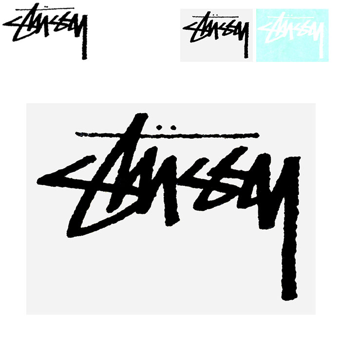 ステューシー STUSSY ステッカー Small Original Stock ( stussy sticker シール メンズ・男性用 137269 USAモデル 正規 品 ストゥーシー スチューシー 小物 )[M便 1/1] ice field icefield