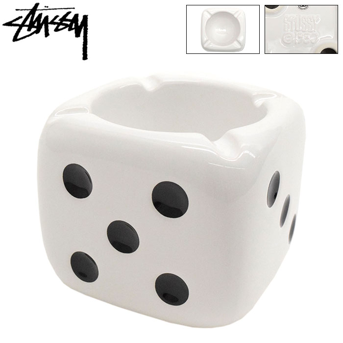 ステューシー STUSSY 灰皿 Ceramic Dice ( stussy ashtray アシュトレイ アッシュトレイ アシュトレー 喫煙具 メンズ・男性用 138743 USAモデル 正規 品 ストゥーシー スチューシー 小物 )