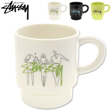 ステューシー STUSSY マグカップ 3 People Stacking ( stussy mug マグ コップ 138764 USAモデル 正規 品 ストゥーシー スチューシー 小物 ) ice field icefield