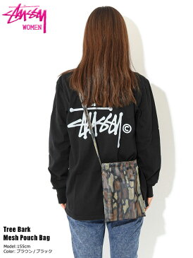 ステューシー STUSSY ショルダーバッグ レディース WOMEN Tree Bark Mesh Pouch ( stussy bag サコッシュ ガールズ ウーマンズ ウィメンズ レディス Ladys WOMENS 女性用 234088 USAモデル 正規 品 ストゥーシー スチューシー ) ice field icefield