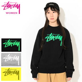 ステューシー STUSSY トレーナー レディース WOMEN Stock ( stussy crew sweat スウェット スエット トレイナー トップス ガールズ ウーマンズ ウィメンズ レディス Ladys WOMENS 女性用 2911187 USAモデル 正規 品 ストゥーシー スチューシー ) ice field icefield