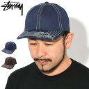 ステューシー STUSSY キャップ 帽子 Basic Visor Stitch Low Pro Cap ( ローキャップ ストラップバック メンズ・男性用 1311120 USAモデル 正規 品 ストゥーシー スチューシー ) ice field icefield