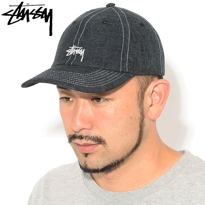 ステューシー STUSSY キャップ 帽子 Loose Weave Stock Strapback Cap ( ベースボールキャップ ローキャップ ストラップバック メンズ・男性用 131997 USAモデル 正規 品 ストゥーシー スチューシー ) ice field icefield