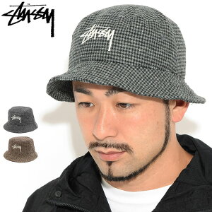 ステューシー STUSSY バケット ハット Wool Check Big Stock Bucket Hat 帽子 ( stussyhat メンズ・男性用 1321052 USAモデル 正規 品 ストゥーシー スチューシー )[M便 1/1] ice field icefield