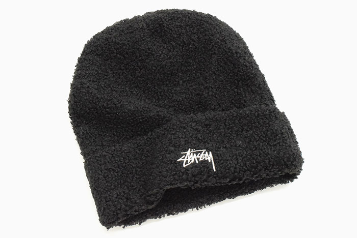 ステューシー STUSSY ニット帽 Boucle Fleece ( stussy beanie ビーニー フリース 帽子 ニットキャップ メンズ・男性用 1321081 USAモデル 正規 品 ストゥーシー スチューシー )[M便 1/1] ice field icefield