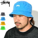 ステューシー STUSSY バケット ハット Washed Stock Bucket Hat 帽子 ( stussyhat メンズ 男性用 1321086 USAモデル 正規 品 ストゥーシー スチューシー ) M便 1/1 ice field icefield