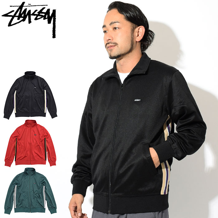 ステューシー STUSSY ジャケット メンズ Textured Rib Track ( stussy JKT トラックジャケット ジャージ JACKET JAKET アウター ジャンパー・ブルゾン メンズ・男性用 115414 USAモデル 正規 品 ストゥーシー スチューシー ) ice field icefield