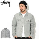 ステューシー ブルゾン メンズ ステューシー STUSSY ジャケット メンズ Mixed Stripe Trucker ( stussy JKT ヒッコリー ストライプ JACKET JAKET アウター ジャンパー・ブルゾン メンズ・男性用 115465 USAモデル 正規 品 ストゥーシー スチューシー ) ice field icefield