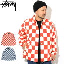 ステューシー コーチジャケット メンズ ステューシー STUSSY ジャケット メンズ Checker Coach ( stussy JKT コーチジャケット JACKET JAKET アウター コーチ ジャンパー・ブルゾン メンズ・男性用 115466 USAモデル 正規 品 ストゥーシー スチューシー ) ice field icefield